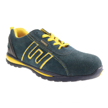 safety shoe composite suede/outdoor men casual flat leather shoe